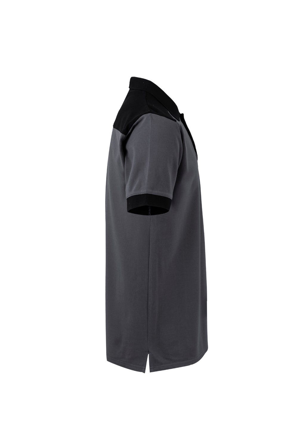 105519S.POLO STRETCH BICOLOR MC GRIS/NEGRO 2XL