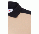 105519S.POLO STRETCH BICOLOR MC BEIGE ARENA/NEGRO 2XL