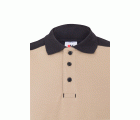 105519S.POLO STRETCH BICOLOR MC BEIGE ARENA/NEGRO 2XL