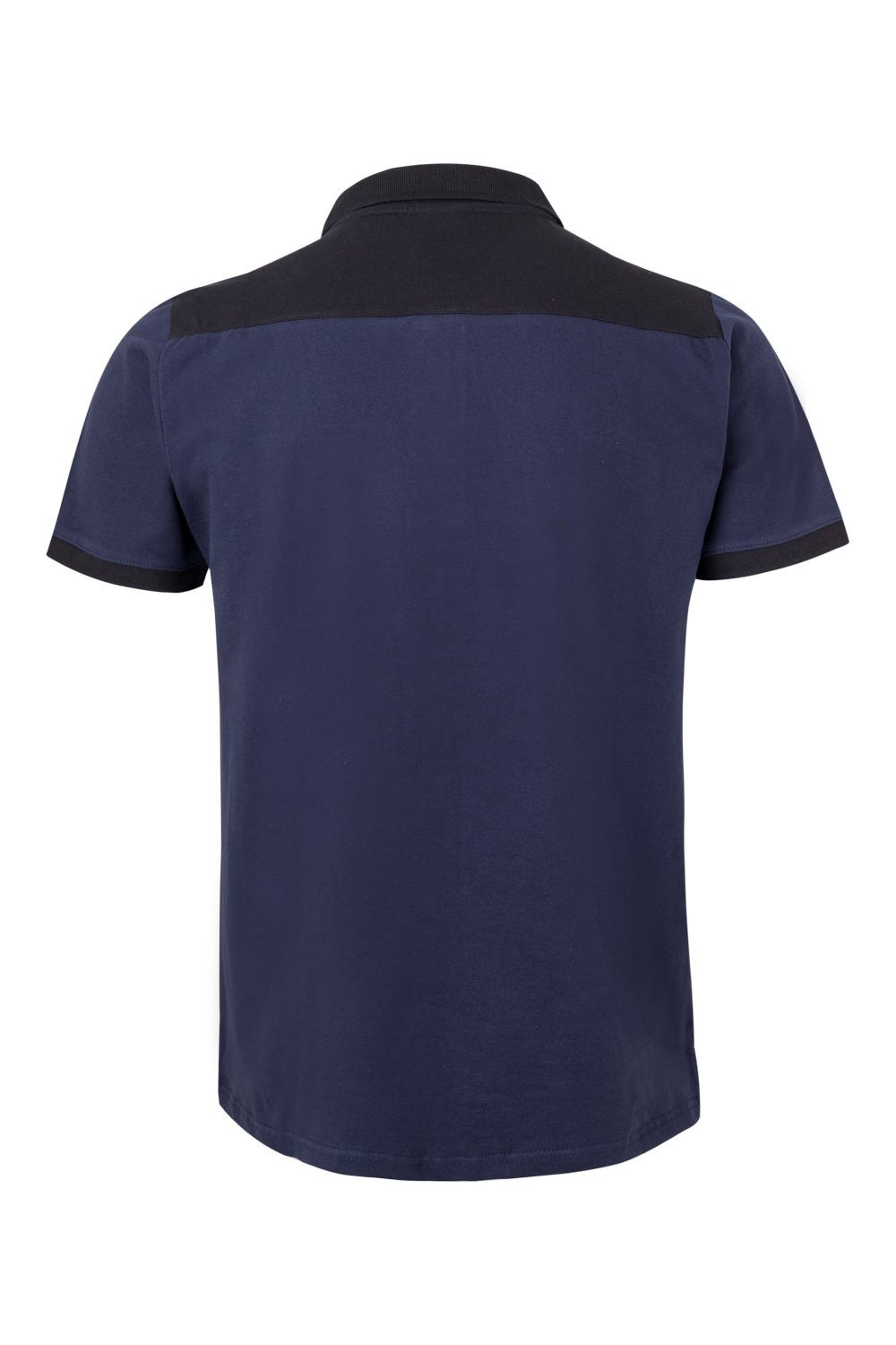 105519S.POLO STRETCH BICOLOR MC AZUL NAVY/NEGRO 2XL