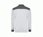 105529S.POLO STRETCH BICOLOR ML BLANCO/GRIS XS