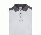105529S.POLO STRETCH BICOLOR ML BLANCO/GRIS XS