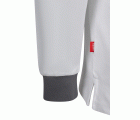 105529S.POLO STRETCH BICOLOR ML BLANCO/GRIS XS
