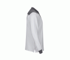 105529S.POLO STRETCH BICOLOR ML BLANCO/GRIS XS