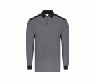 105529S.POLO STRETCH BICOLOR ML GRIS/NEGRO XS