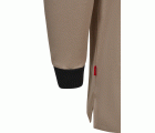 105529S.POLO STRETCH BICOLOR ML BEIGE ARENA/NEGRO XS