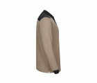 105529S.POLO STRETCH BICOLOR ML BEIGE ARENA/NEGRO XS