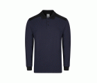 105529S.POLO STRETCH BICOLOR ML AZUL NAVY/NEGRO XS