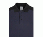 105529S.POLO STRETCH BICOLOR ML AZUL NAVY/NEGRO XS