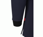 105529S.POLO STRETCH BICOLOR ML AZUL NAVY/NEGRO XS