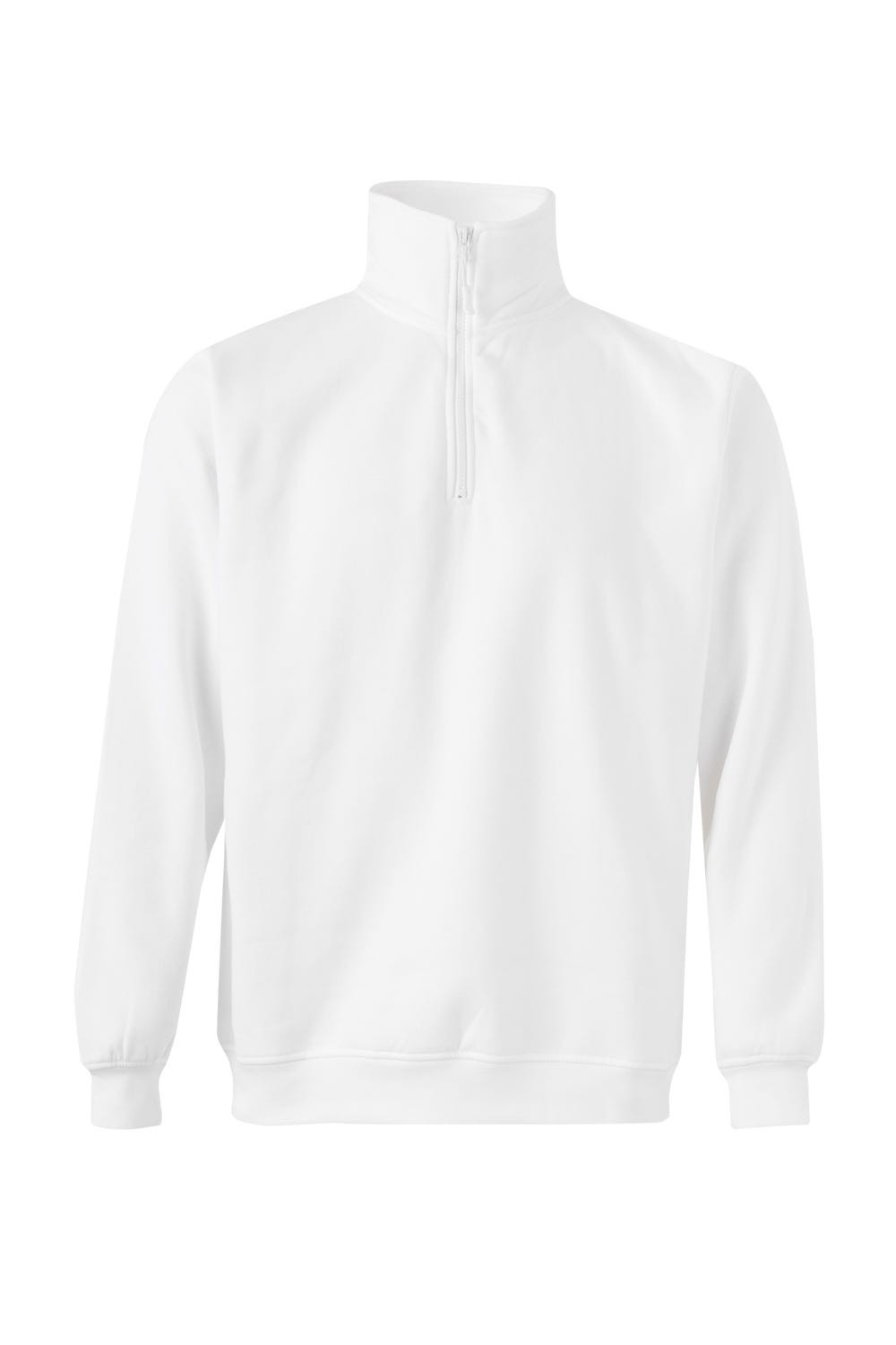 105702.SUDADERA MEDIA CREMALLERA BLANCO 2XL