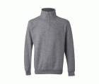 105702.SUDADERA MEDIA CREMALLERA GRIS JASPEADO 2XL