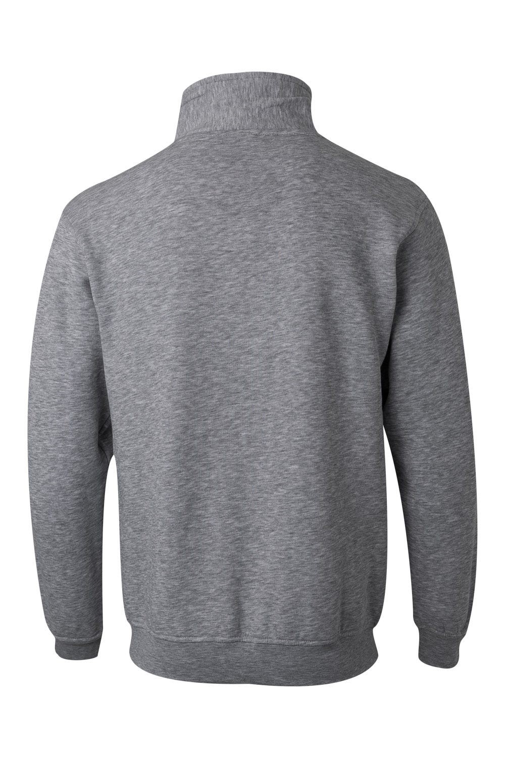 105702.SUDADERA MEDIA CREMALLERA GRIS JASPEADO 2XL