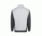 105703.SUDADERA BICOLOR CREMALLERA BLANCO/GRIS XS