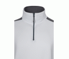 105703.SUDADERA BICOLOR CREMALLERA BLANCO/GRIS XS
