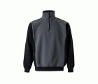 105703.SUDADERA BICOLOR CREMALLERA GRIS/NEGRO 2XL