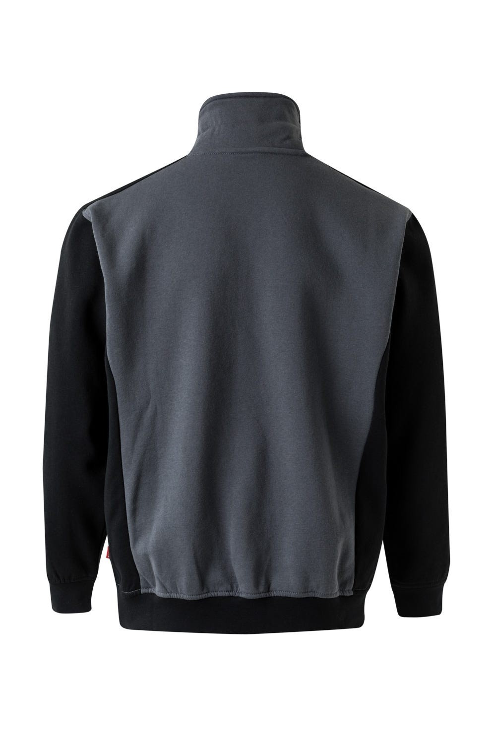 105703.SUDADERA BICOLOR CREMALLERA GRIS/NEGRO 2XL