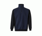 105703.SUDADERA BICOLOR CREMALLERA AZUL NAVY/NEGRO 2XL