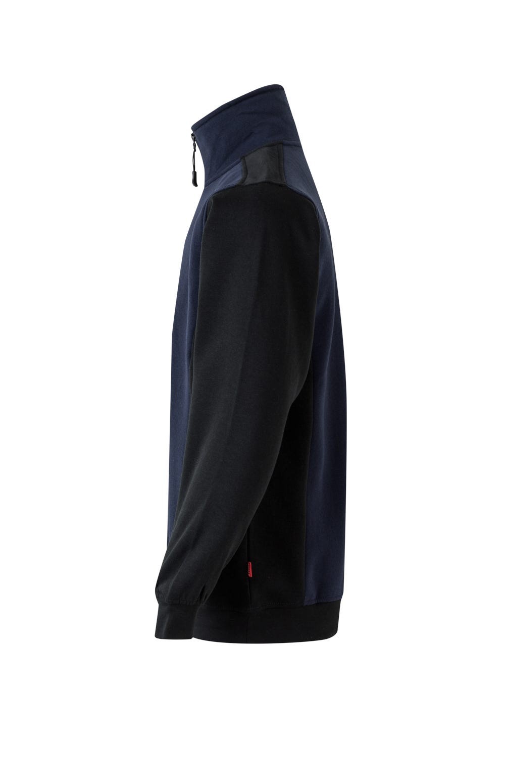 105703.SUDADERA BICOLOR CREMALLERA AZUL NAVY/NEGRO 2XL