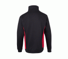 105704.SUDADERA BICOLOR CREMALLERA NEGRO/ROJO 2XL