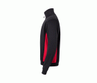 105704.SUDADERA BICOLOR CREMALLERA NEGRO/ROJO 2XL