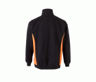 105704.SUDADERA BICOLOR CREMALLERA NEGRO/NARANJA 2XL