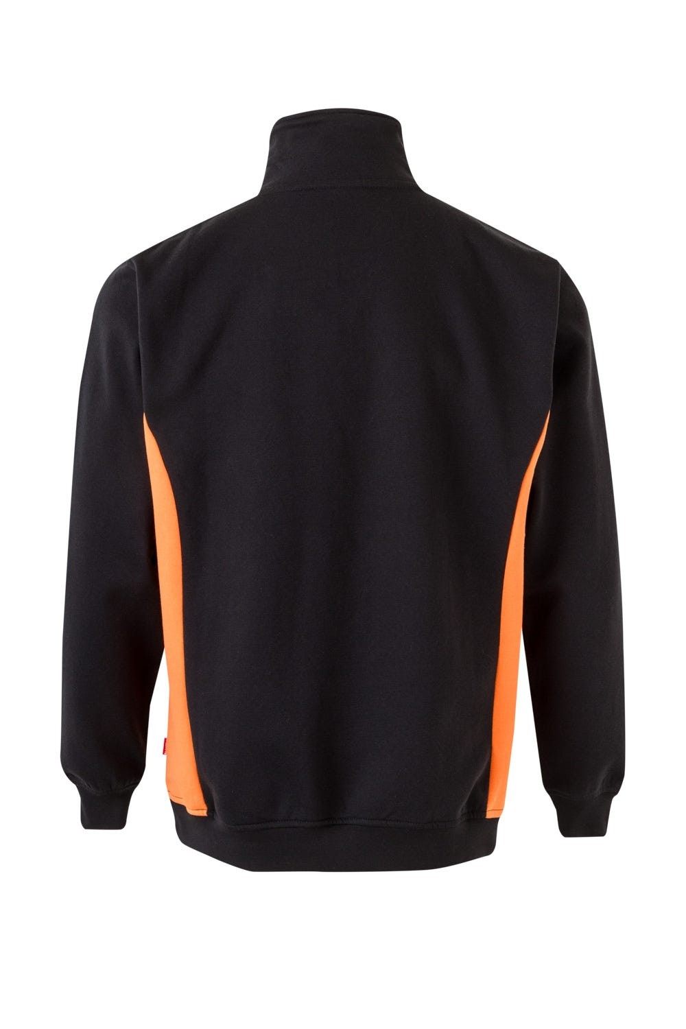 105704.SUDADERA BICOLOR CREMALLERA NEGRO/NARANJA 2XL