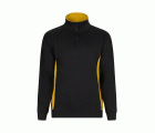 105704.SUDADERA BICOLOR CREMALLERA NEGRO/AMARILLO XS