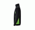 105704.SUDADERA BICOLOR CREMALLERA NEGRO/VERDE LIMA 2XL