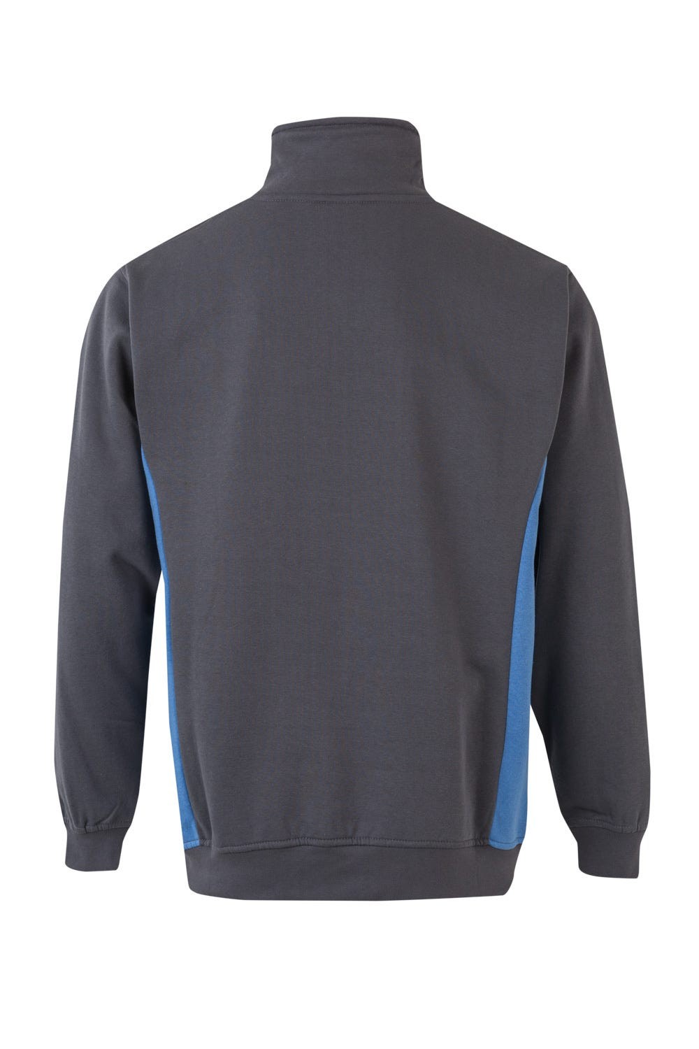105704.SUDADERA BICOLOR CREMALLERA GRIS/CELESTE 2XL