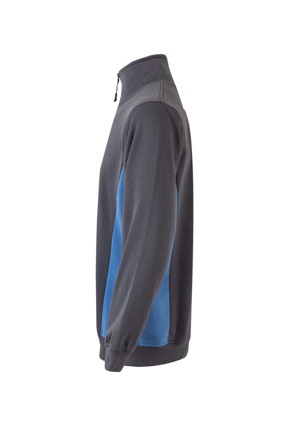 105704.SUDADERA BICOLOR CREMALLERA GRIS/CELESTE 2XL