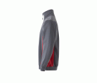 105704.SUDADERA BICOLOR CREMALLERA GRIS/ROJO 2XL