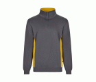 105704.SUDADERA BICOLOR CREMALLERA GRIS/AMARILLO XS