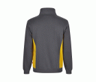 105704.SUDADERA BICOLOR CREMALLERA GRIS/AMARILLO XS