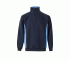 105704.SUDADERA BICOLOR CREMALLERA AZUL NAVY/CELESTE 2XL
