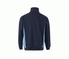 105704.SUDADERA BICOLOR CREMALLERA AZUL NAVY/CELESTE 2XL