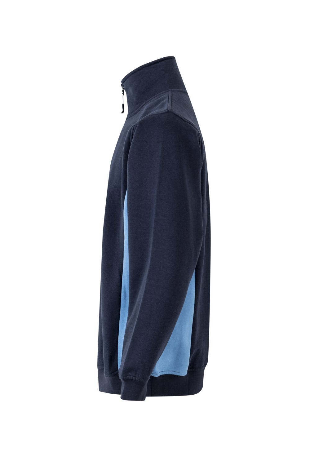 105704.SUDADERA BICOLOR CREMALLERA AZUL NAVY/CELESTE 2XL