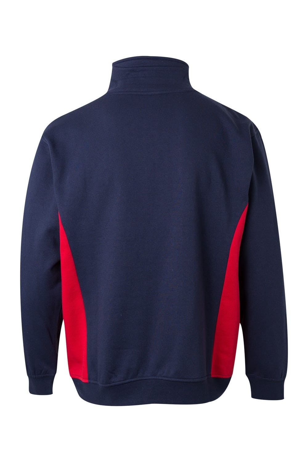 105704.SUDADERA BICOLOR CREMALLERA AZUL NAVY/ROJO 2XL
