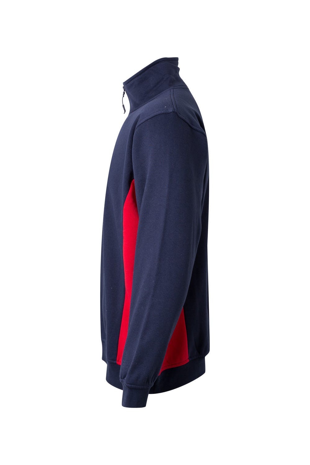 105704.SUDADERA BICOLOR CREMALLERA AZUL NAVY/ROJO 2XL