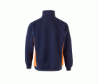 105704.SUDADERA BICOLOR CREMALLERA AZUL NAVY/NARANJA 2XL