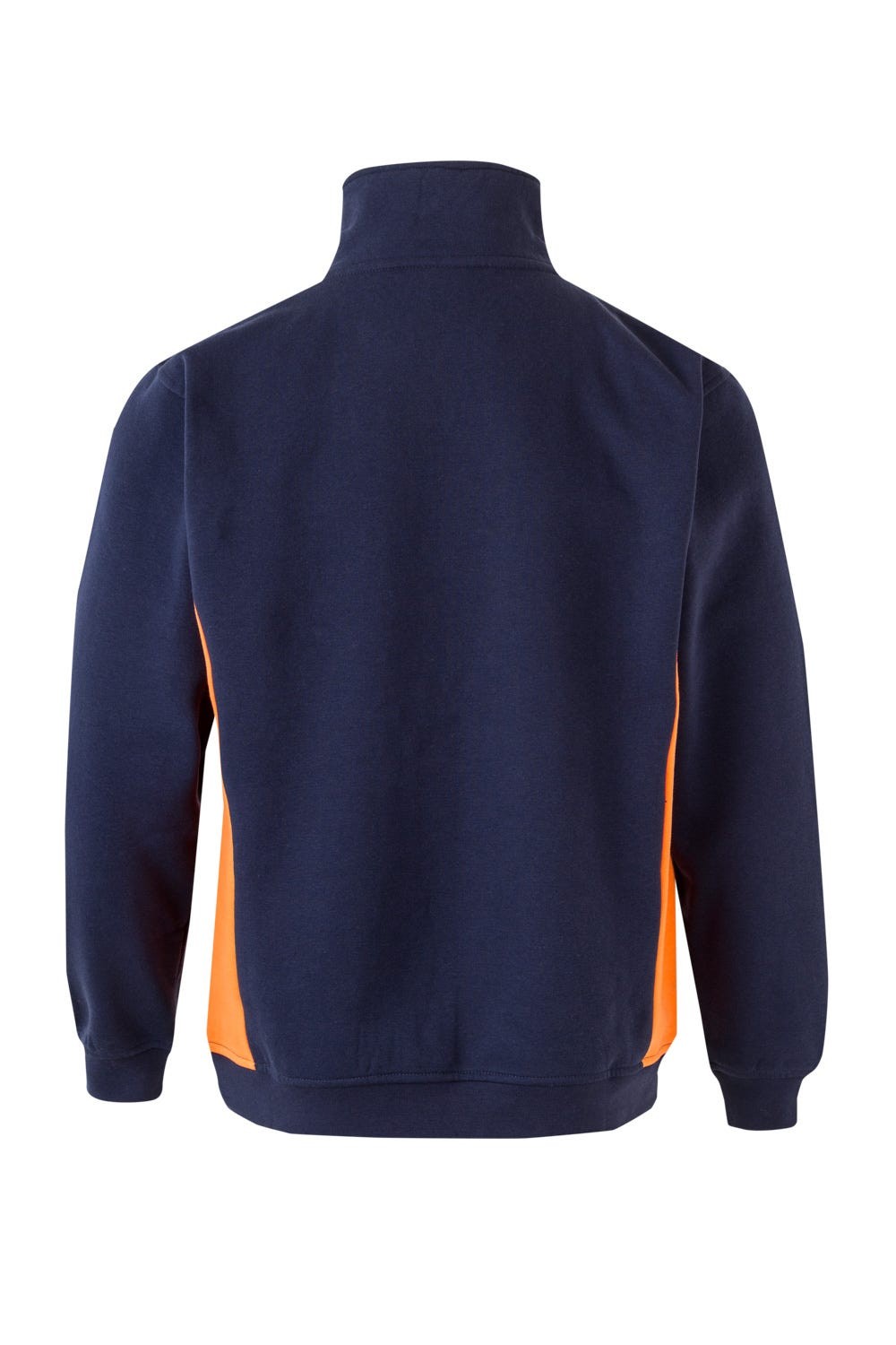 105704.SUDADERA BICOLOR CREMALLERA AZUL NAVY/NARANJA 2XL