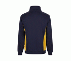 105704.SUDADERA BICOLOR CREMALLERA AZUL NAVY/AMARILLO XS