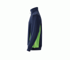 105704.SUDADERA BICOLOR CREMALLERA AZUL NAVY/VERDE LIMA 2XL