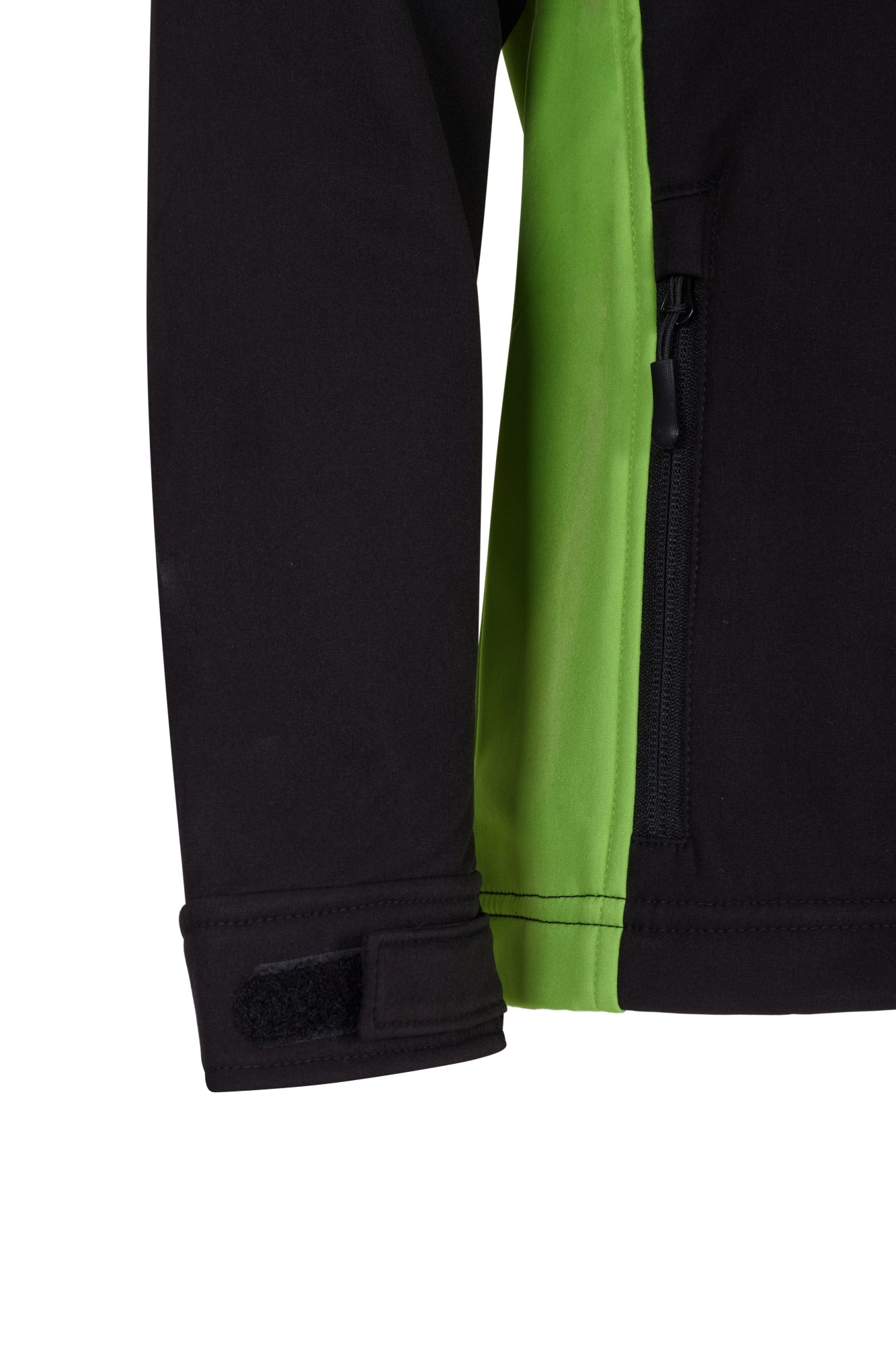 106004.SOFT SHELL BICOLOR NEGRO/VERDE LIMA XS