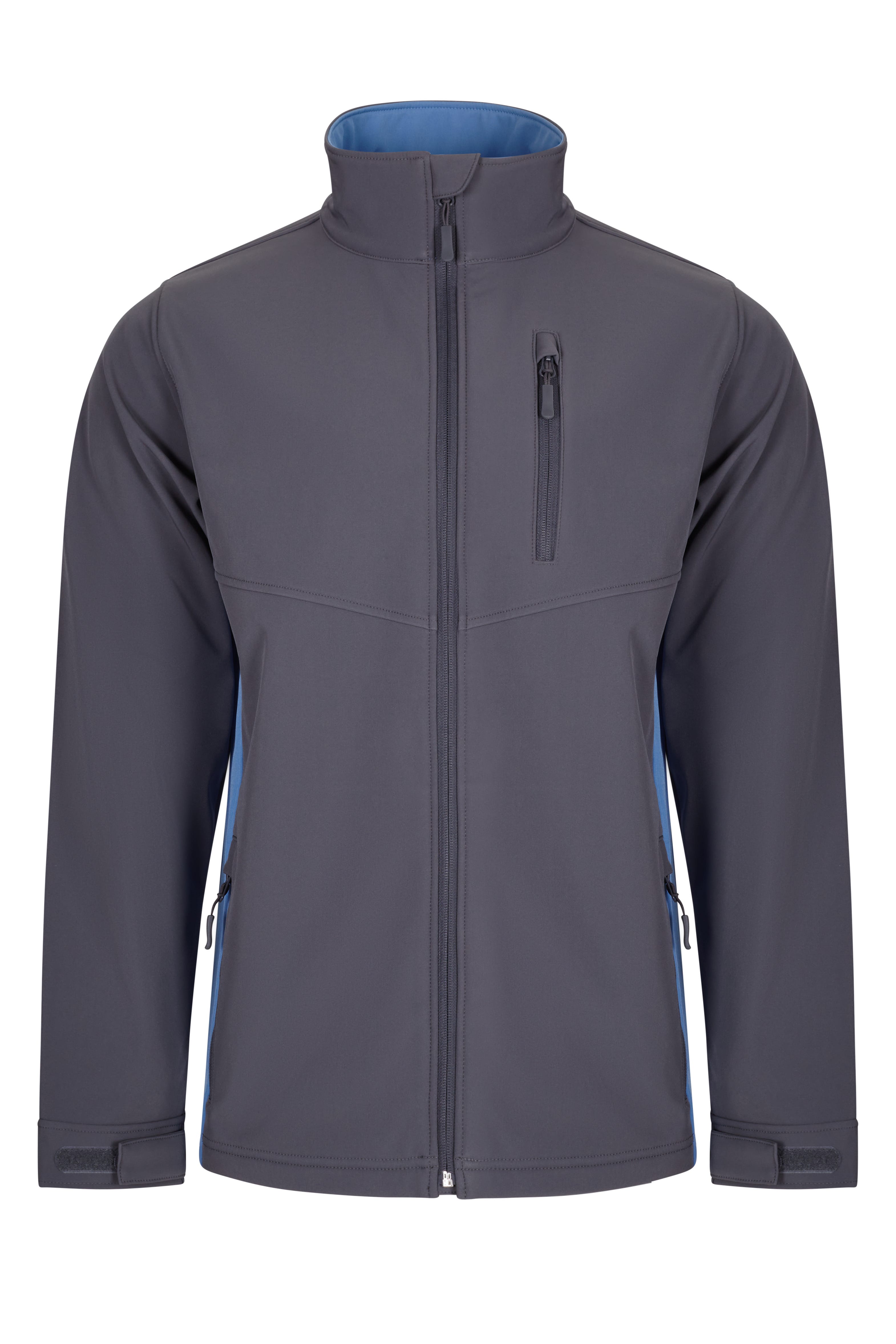 106004.SOFT SHELL BICOLOR GRIS/CELESTE XS