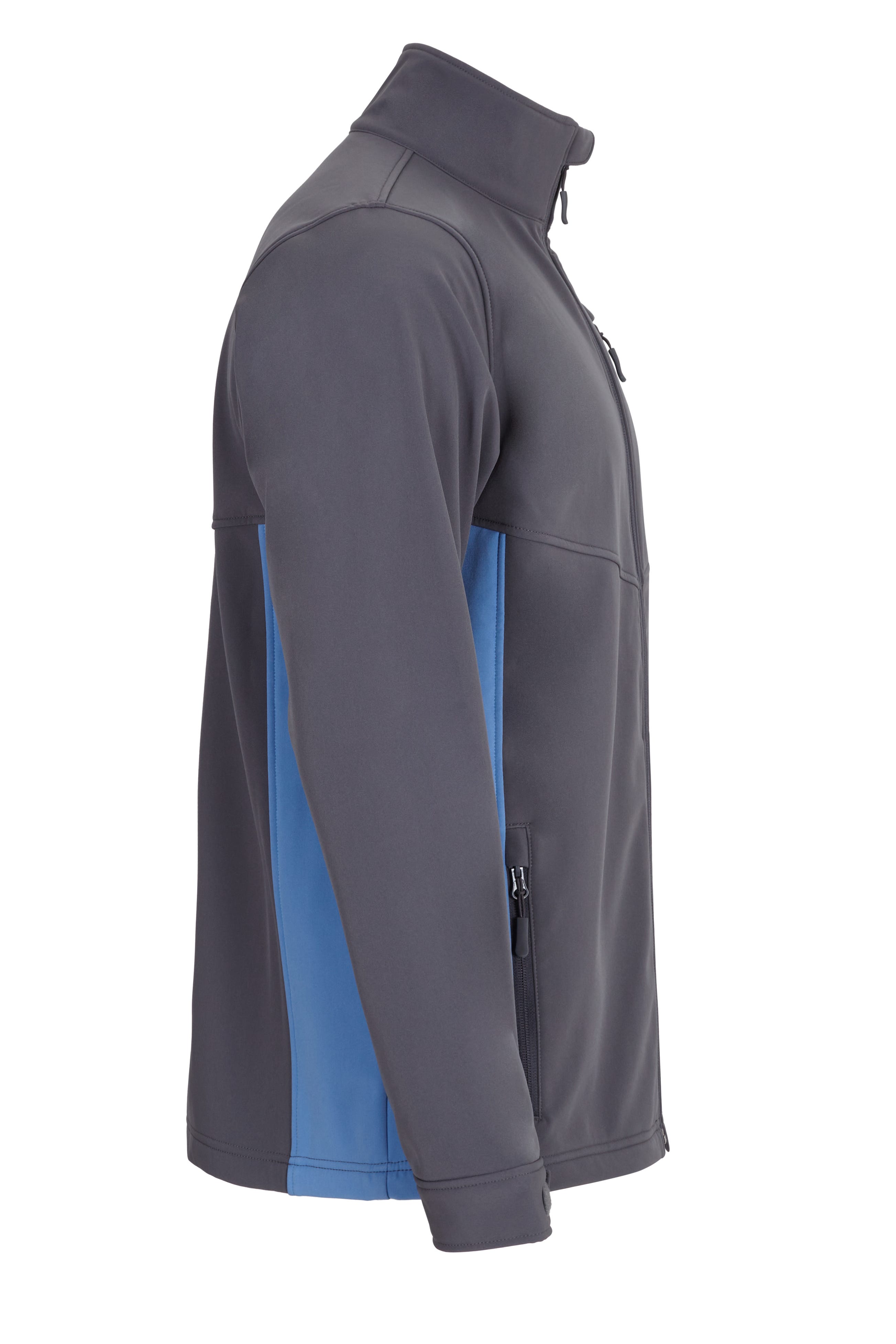 106004.SOFT SHELL BICOLOR GRIS/CELESTE XS