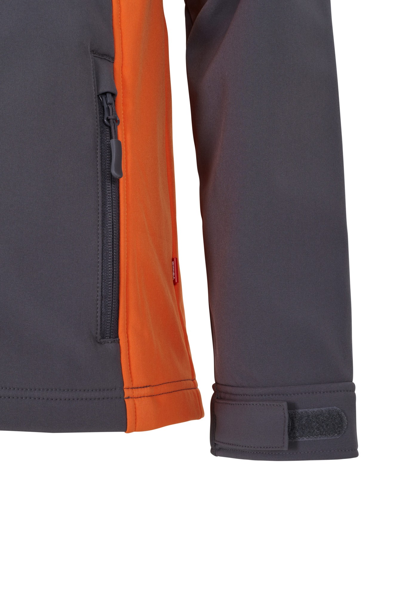 106004.SOFT SHELL BICOLOR GRIS/NARANJA XS