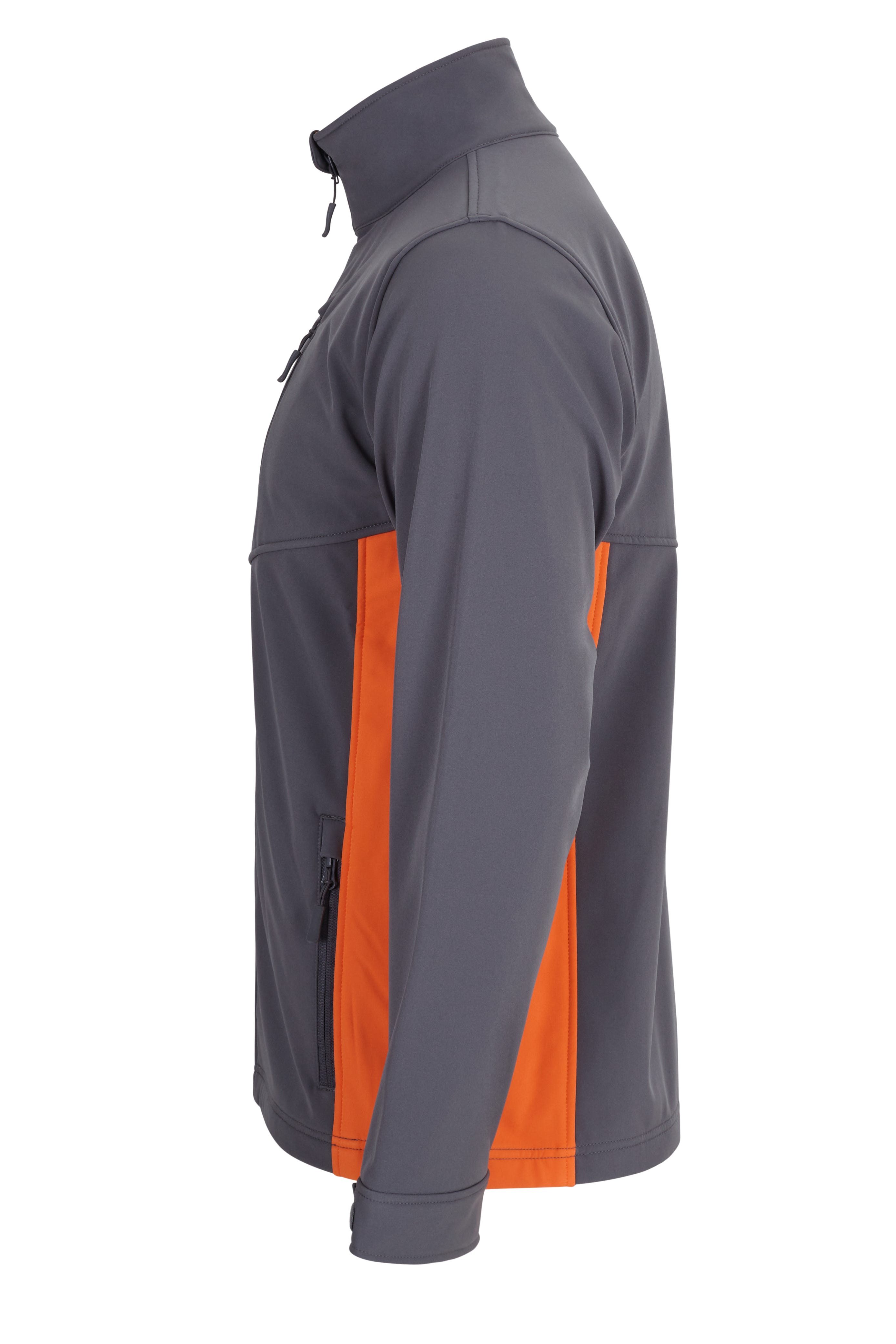 106004.SOFT SHELL BICOLOR GRIS/NARANJA XS