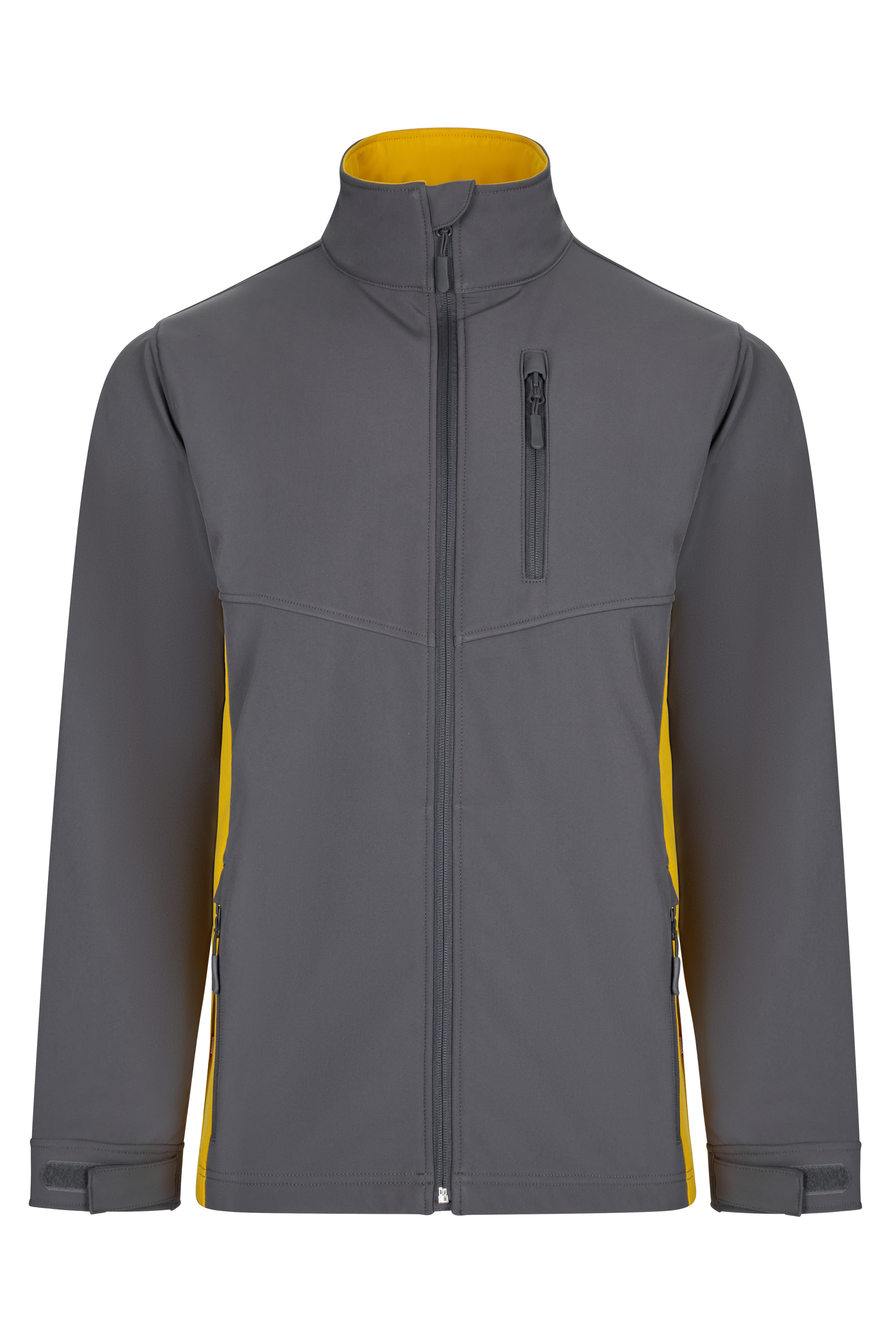 106004.SOFT SHELL BICOLOR GRIS/AMARILLO XS