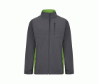 106004.SOFT SHELL BICOLOR GRIS/VERDE LIMA XS